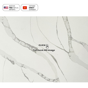Nv1024 sản xuất đá thạch anh tùy chỉnh nhân tạo calacatta trắng chống thâm nhập thạch anh đá slab - Product Image 2