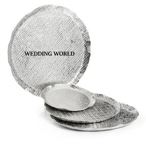 Juego martillado de dos bandejas de chocolate Bandeja de chocolate hecha a mano de excelente calidad Tamaño personalizado Bandeja de chocolate de lujo - Product Image 4