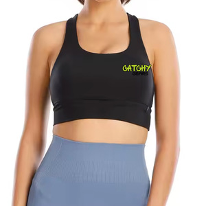 Technologie de collage personnalisée en usine vêtements de sport d'entraînement soutien-gorge de course à dos nageur soutien-gorge de sport de yoga débardeurs personnalisés - Product Image 1