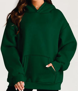 Sweats à capuche tricotés pour femmes et pulls polaires surdimensionnés automne/hiver mode survêtement brodé pour la superposition - Product Image 3