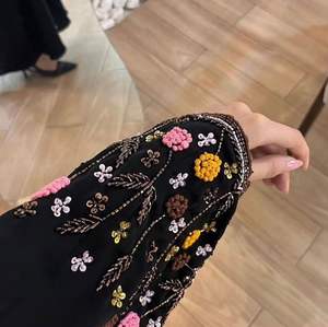 Élégant Modeste Islamique Femmes Traditionnel Musulman Vêtements Designer Main Travail Manches Abayas Formelle Dubaï-Accessoire Inclus - Product Image 3