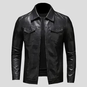 Vintage Genuine Leather High Street Jacket Men 100% Cowhide Black Natural Leather Jackets Man Leather Coat Autumn Clothing