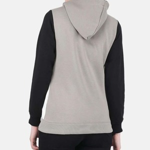 Sudadera con capucha de bloque de algodón 100% extragrande con logotipo personalizado para mujer, forro polar pesado de invierno con bordado de diamantes de imitación, diseño impreso con logotipo - Product Image 3