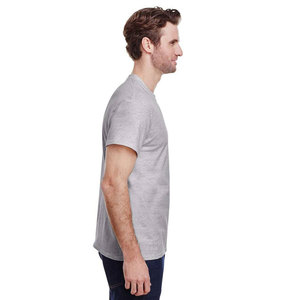 T-shirt uni doux 100% coton pour hommes Vente d'été T-shirts de qualité supérieure - Product Image 2
