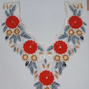 Collares de camisa bordados personalizados Materiales de algodón, poliéster y encaje para la moda de hombres y mujeres - Product Image 1