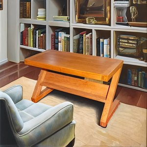 โต๊ะกาแฟไม้ทึบทันสมัยแบบนอร์ดิกเฟอร์นิเจอร์ห้องนั่งเล่นดีไซน์สี่เหลี่ยมอเนกประสงค์ทนทานใช้งานง่าย - Product Image 1