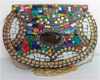 Sacs à main en métal pour femmes, multi-couleurs mélangées, bandoulière pour vêtements de fête, utilisation à GC-BG-415, disponible au meilleur prix de l'inde