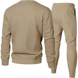 Vêtements de sport d'automne et d'hiver pour hommes avec impression de logo personnalisé 2 T-shirt Ensemble de vêtements de sport pour adultes Survêtement de jogging décontracté de haute qualité - Product Image 2
