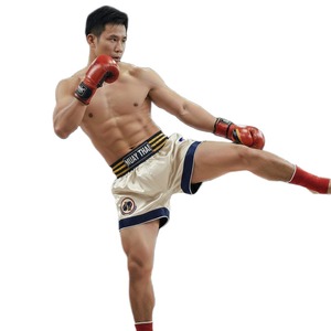 กางเกงมวยไทย MMA สีกรมท่าคลาสสิก ปักโลโก้ตามสั่ง ทนทาน ยืดหยุ่น แห้งเร็ว ระบายอากาศดี สำหรับการแข่งขัน - Product Image 3