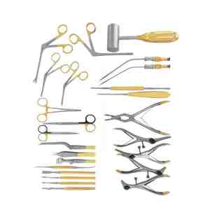 Juego de 25 instrumentos de septoplastia, instrumentos de cirugía plástica, instrumentos de rinoplastia, portaagujas ortopédico - Product Image 1