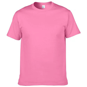 T-shirt décontracté en coton pour hommes OEM haute qualité 100% coton T-shirt uni surdimensionné avec logo personnalisé imprimé Streetwear - Product Image 1