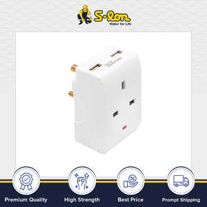 Offre Spéciale sur la qualité standard Fabriqué au Sri Lanka 13 A Pin carré W/N & 2 USB 5 à 13 Convertisseur fusionné pour un usage résidentiel - Product Image 3