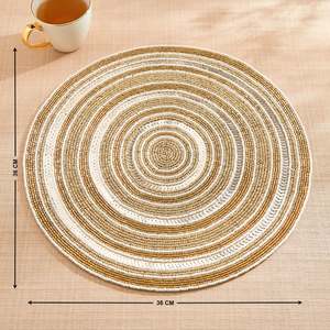 Wholesale Factory Price Glass <b>Beaded</b> <b>Placemats</b> Designer Decorative <b>Beaded</b> <b>Placemats</b> For Farmhouse At Whole Sale Price - Product Image 3