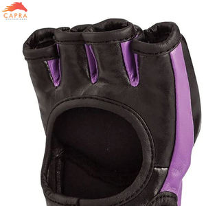 Guantes de cuero MMA hechos a medida de diseño superior para gimnasio, boxeo, guantes de entrenamiento de lucha - Product Image 6