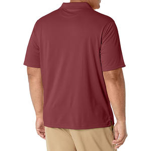 Golf pour hommes à séchage rapide de haute qualité pour polos Logo personnalisé respirant Polyester Spandex motif solide prix d'usine en gros - Product Image 5