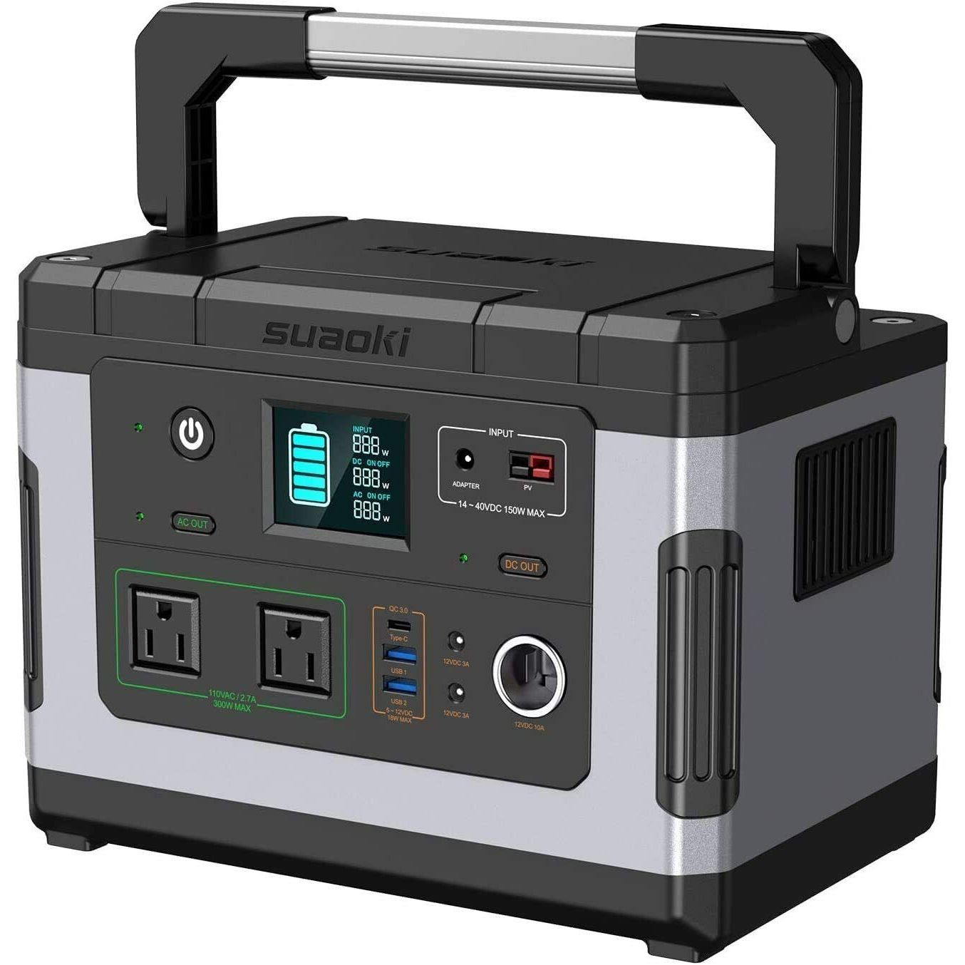 SUAOKI G500 Portable Power Station - 500wh Solar Generator