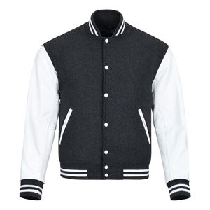 Chaqueta de bombardero de uniforme de béisbol personalizada para hombre de otoño, ropa de calle, chándal informal, abrigo de marca Varsity de cadera caliente para invierno - Product Image 1