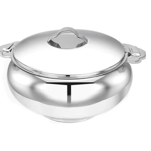 Casserole de service classique en acier inoxydable 1000 ml 1500 ml 2500 ml Lot de 3 Argent - Product Image 2