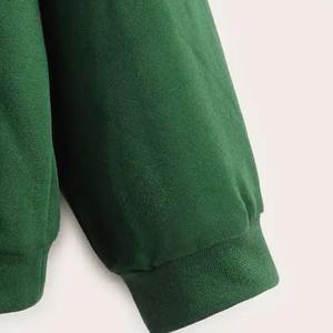 Sudadera con capucha de algodón de gran tamaño unisex con logotipo personalizado al por mayor de manga larga Pull Over sudaderas de lana de invierno para hombres - Product Image 3