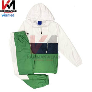 Conjunto de chándal cortavientos con cremallera completa para hombre, chaqueta ligera, pantalones para correr, traje de 2 piezas para correr, gimnasio, entrenamiento, Fitness - Product Image 5