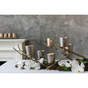 Latest Aluminum <b>Candle</b> Tea Light <b>Candle</b> Holder for Table Centerpieces <b>Candle</b> Holder Durable <b>Black</b> Coated Trendy at Wholesale - Product Image 2