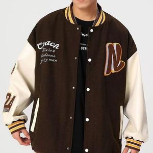 Uniforme de baseball Letterman pour hommes, blouson aviateur universitaire brodé, vêtements de sport de grande taille - Product Image 1