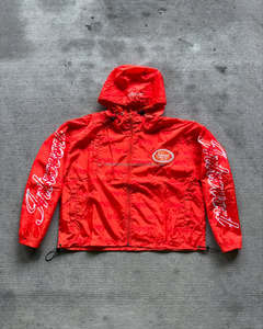 2025 <b>Men's</b> Summer Streetwear 2-Piece Sweat <b>Suit</b> High Quality Nylon Zipper Hoodie Windbreaker and Shorts Set with Front Logo - Product Image 3