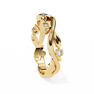 IGI certifié rond brillant laboratoire cultivé bague en diamant 14K Rose jaune or blanc VVS VS D E bijoux de fiançailles de mariage - Product Image 6