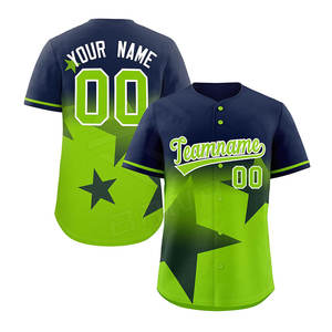 Wholesale Custom Embroidery Baseball Uniform Style <b>Shirt</b> Breathable Plus Size Blank Baseball Jersey Sportswear <b>Cheap</b> - Product Image 1