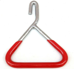 Poignée de chaîne obstétricale de haute qualité avec poignée en caoutchouc laminé pour l'accouchement des bovins, instruments vétérinaires pour le bétail - Product Image 1
