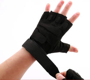 Gants d'entraînement demi-doigt pour Fitness Gym Workout Cyclisme Sports Conduite en plein air et plus avec un ajustement respirant et élégant - Product Image 2