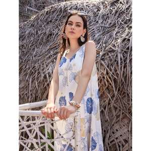 Robe évasée sans manches au-dessus du genou pour femmes - Product Image 4