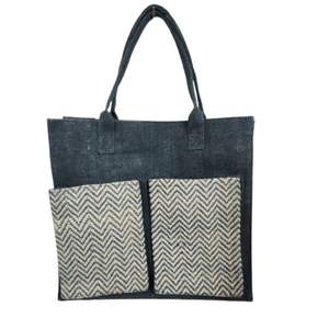 Bolso de hombro para ir de compras, bolso de yute de buena calidad - Product Image 5