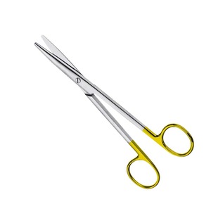 Ciseaux chirurgicaux droits Standard émoussés demi or ciseaux médicaux ciseaux médicaux en acier allemand - Product Image 1