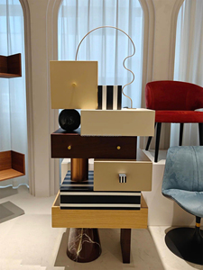 Meuble de rangement modulaire <span class=keywords><strong>moderne</strong></span> avec design géométrique, table d'appoint artistique pour le salon ou la <span class=keywords><strong>galerie</strong></span> - Product Image 3