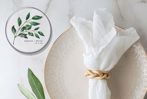Sous-verres ronds en acrylique transparent de dernière conception avec taille personnalisée, parfaits pour les tasses de cuisine élégantes et la décoration de table - Product Image 2