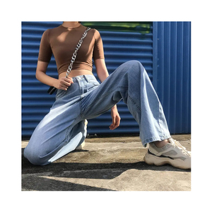 Pantalones vaqueros acampanados personalizados de fábrica de Pakistán de alta calidad para mujer, pantalones acampanados lavados para levantar glúteos, pantalones acampanados para mujer, superventas de alta calidad - Product Image 1