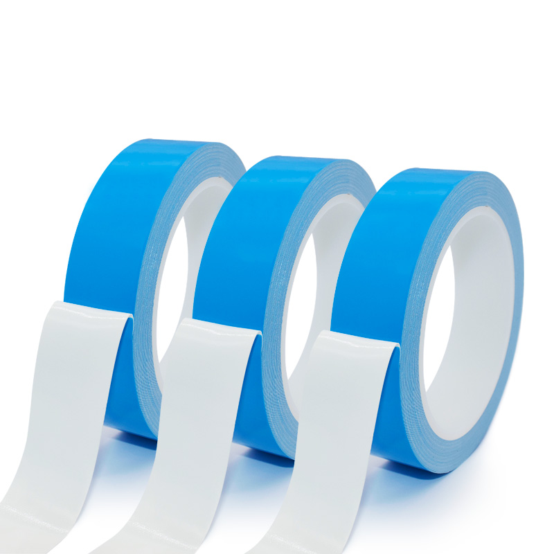 Double Sided LED Light Thermal Conductive Self-Adhesive Tape Recyclable Heat Resistant Blue Liner Fiberglass Adhesive Paper Film