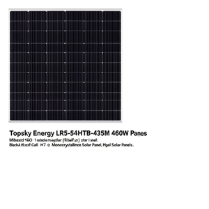 แผงโซลาร์เซลล์โมโนคริสตัลไลน์แบบฮาล์ฟเซลล์ HJT สีดำ รุ่น Topsky Energy LR5-54HTB-435M 460W - Product Image 2