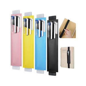 Estuche de Cuero PU con Diseño de Mármol para Marcadores y Lápices, con Banda Elástica Ajustable, Portaplumas para Cuadernos - Product Image 1