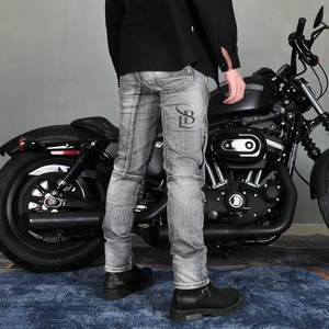 Venta al por mayor Moto Estilo Jeans Marca Resistencia A LA Abrasión Armadura Bolsillos Alta Protección Reforzado Tallas Grandes Pantalones Personalizables - Product Image 2