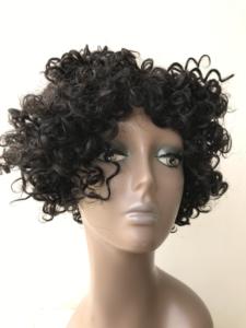 Vendeurs de perruques malaisiens brésiliens naturels noirs petits Afro crépus bouclés de cheveux humains au prix de gros meilleure entreprise de l'Inde - Product Image 2