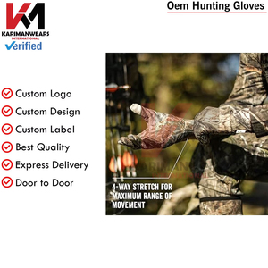 Gants de camouflage de chasse de qualité supérieure pour hommes et femmes, durables, résistants aux intempéries, accessoires de chasse en plein air, équipement de camouflage toutes saisons - Product Image 6