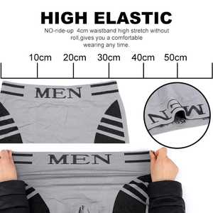 Nueva Llegada de Ropa Interior Masculina de Talle Alto. Ropa Interior Antibacteriana sin Costuras de Fibra de Bambú 100%, Alta Relación Calidad-Precio Ultra-bajo - Product Image 4