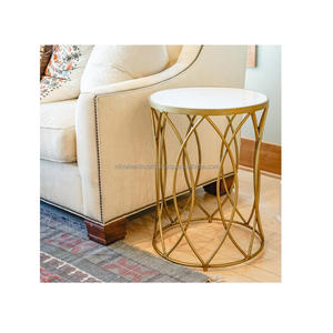 Mesa de centro redonda con marco de Metal y tapa de madera, mueble de salón, diseño moderno, color negro, gran oferta - Product Image 5