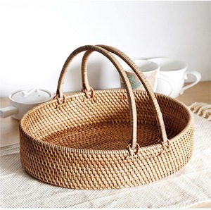 Summer <b>Plant</b> Fiber Eco-Friendly Multifunction Handmade Storage <b>Basket</b> Wholesale eco-friendly Made in Viet Nam - Product Image 2
