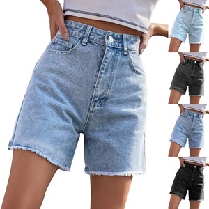 Short en jean surdimensionné personnalisé de haute qualité pour femmes Jeans décontractés de qualité supérieure avec motif et décoration de nœud - Product Image 3