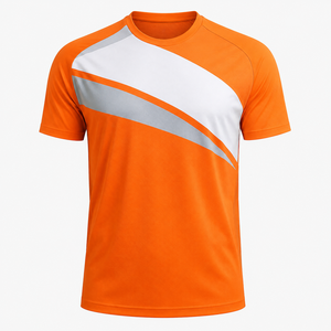 Maillot de tennis moderne grande taille à manches courtes, tissu à séchage rapide, coupe confortable pour une performance active sur le terrain - Product Image 3