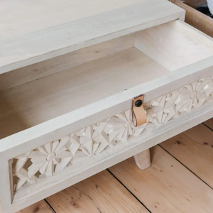 Mesita de Noche Moderna de Madera Maciza para Dormitorio, Diseño Personalizado, Muebles de Sala de Estar y Comedor con Cajón, Muebles para el Hogar para Uso Hospitalario - Product Image 3