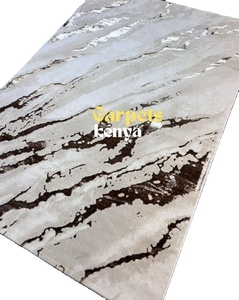 Alfombra Turca Moderna de Polipropileno Tejida en Jacquard a Máquina, con Respaldo de Yute de Alta Calidad, Resistente a las Manchas, de Pelo Alto para el Hogar - Product Image 1